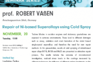 TALK: Repair of Ni-based Superalloys using Cold Spray